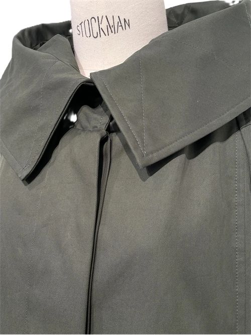 Dries Van Noten cappotto ripilla verde bottiglia DRIES VAN NOTEN | 261-010276-3103605 BOTTLE